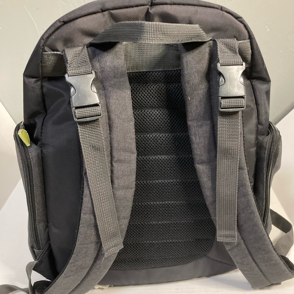 Eddie Bauer Black/Gray W Green Backpack Versatile… - image 8